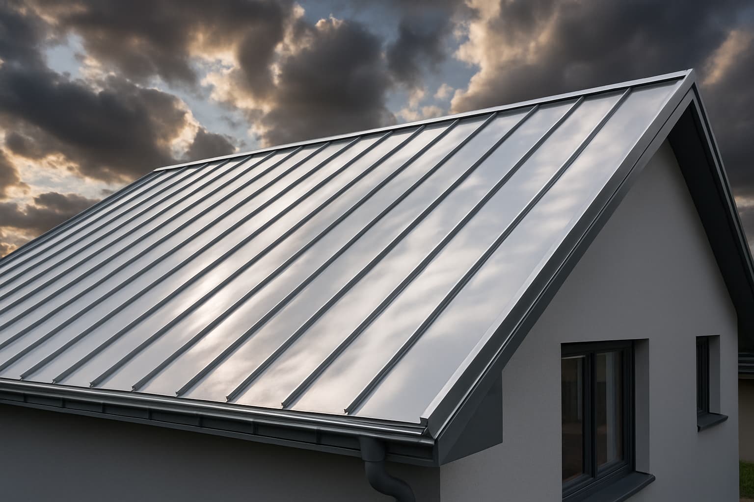 Metal roof installation
