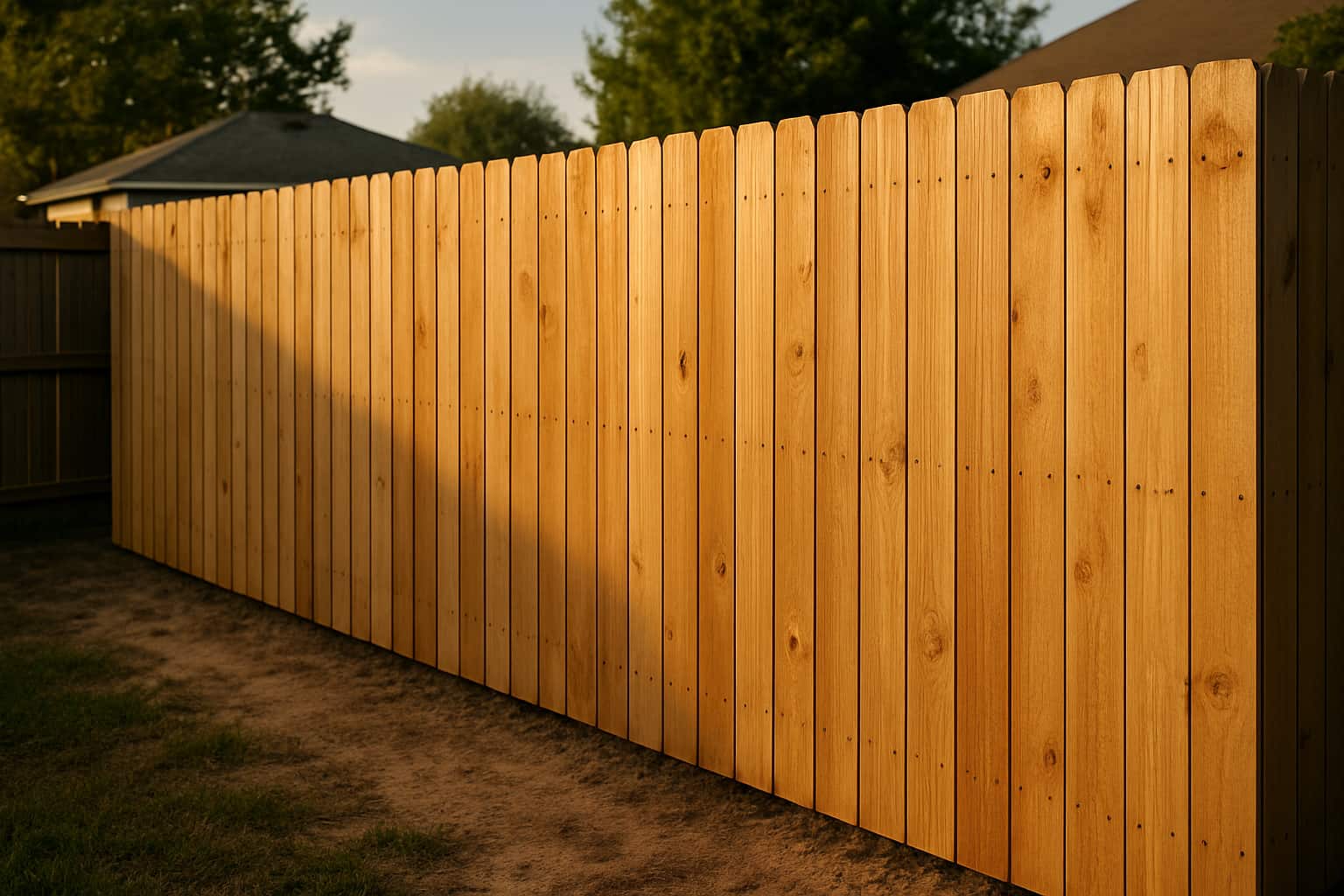 Wooden fence project