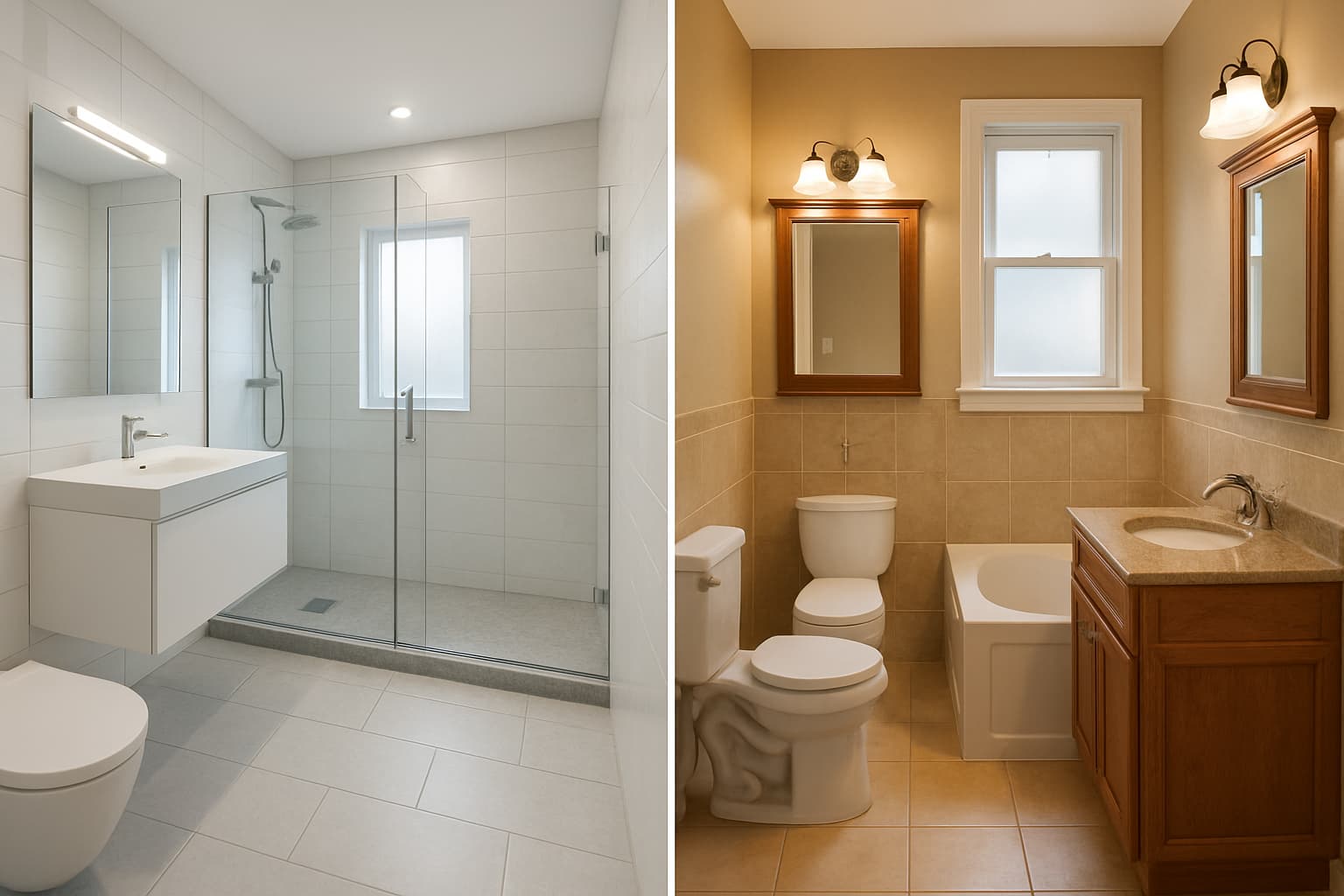 Modern bathroom remodel in Miami